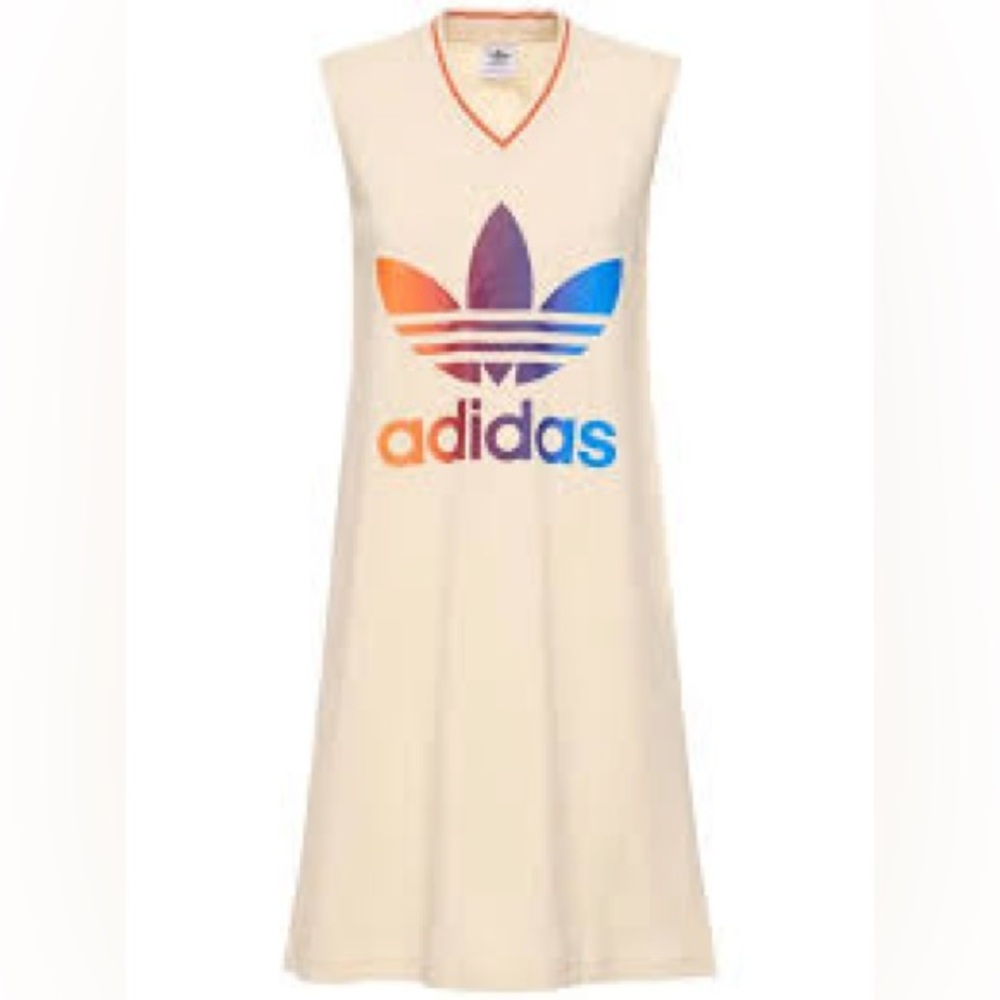 Nwt; ADIDAS ADICOLOR 70S V-NECK DRESS 🔸 - Picture 4 of 14